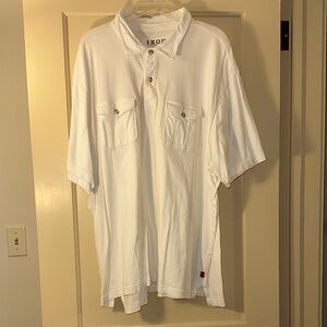IZOD Men's XXL White Polo with Dual Pockets